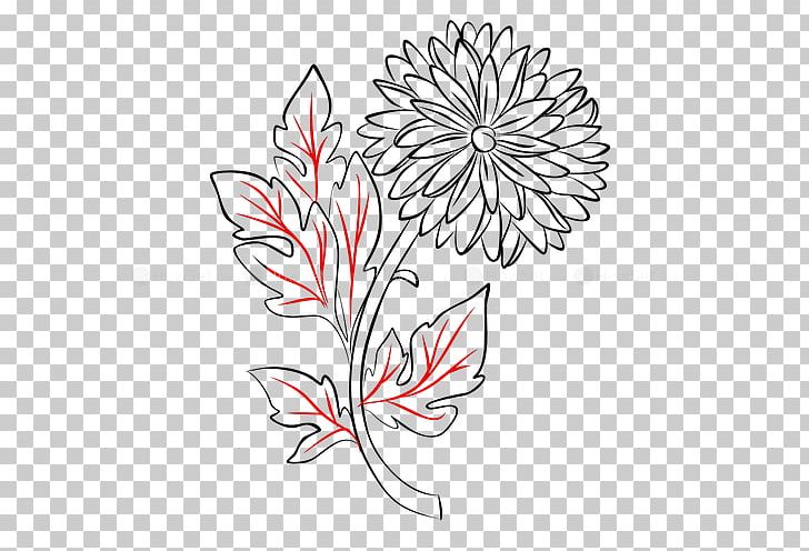 Floral Design Chrysanthemum Manual Of The Mustard Seed Garden Line Art Drawing PNG, Clipart, Area, Art, Artwork, Black And White, Chinese Painting Free PNG Download