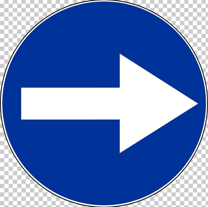 Traffic Sign Arrow Mandatory Sign PNG, Clipart, Advertising, Angle, Area, Arrow, Blue Free PNG Download