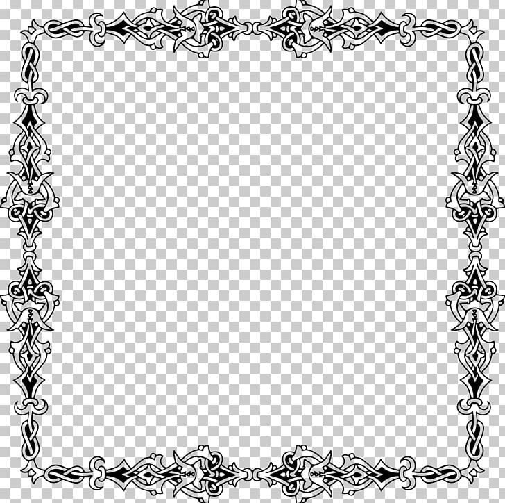 Frames WebP PNG, Clipart, Area, Black And White, Body Jewelry, Chain, Computer Icons Free PNG Download