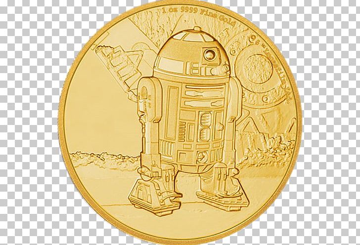 R2-D2 Coin C-3PO Anakin Skywalker Gold PNG, Clipart, Anakin Skywalker, Brass, C3po, Canadian Gold Maple Leaf, Canadian Maple Leaf Free PNG Download