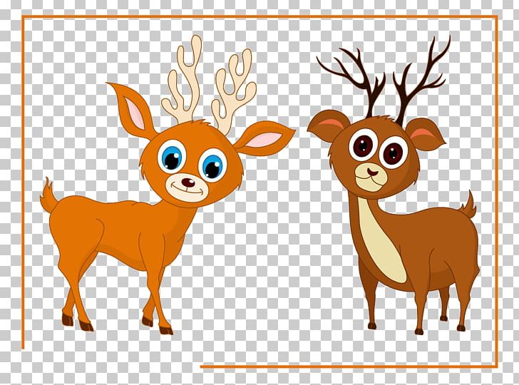 Reindeer Moose Elk PNG, Clipart, Animals, Antler, Cartoon, Christmas Deer, Cuteness Free PNG Download