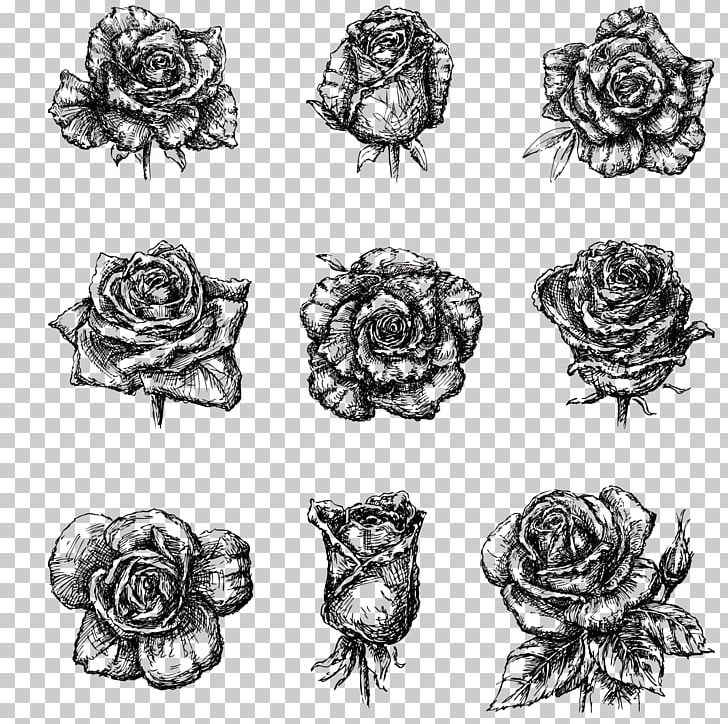 Drawing Black And White Illustration PNG, Clipart, Artwork, Beach, Cartoon, Flower, Flowers Free PNG Download