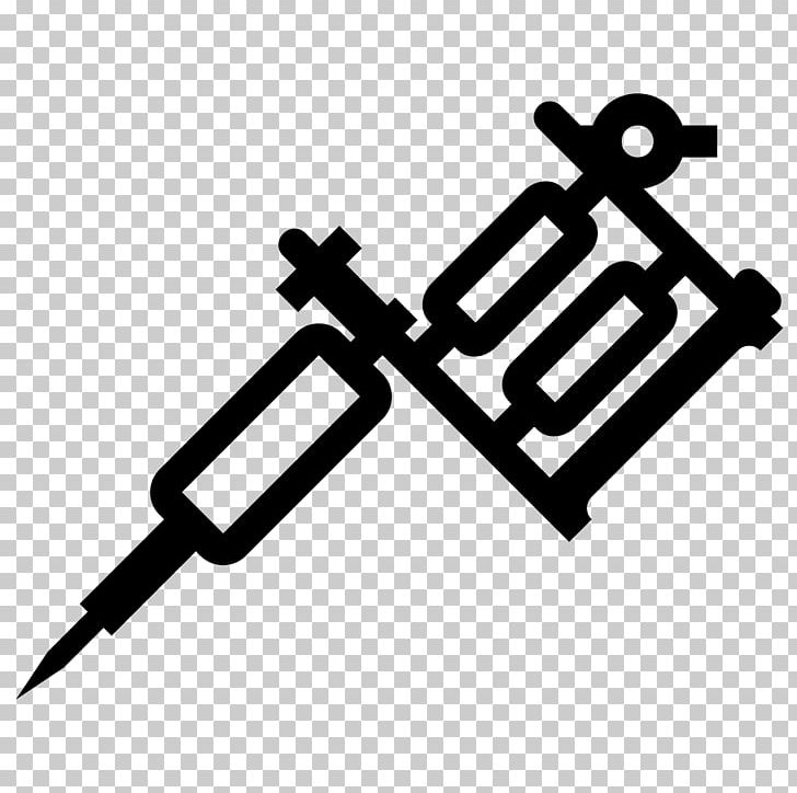 Tattoo needle doodle icon color Royalty Free Vector Image