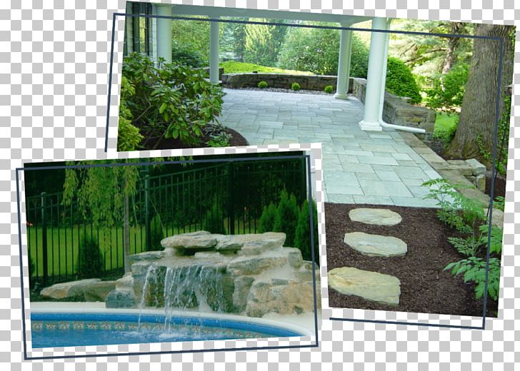 Backyard Water Feature Garden Lawn PNG, Clipart, Backyard, Bench, Building, Courtyard, Garden Free PNG Download