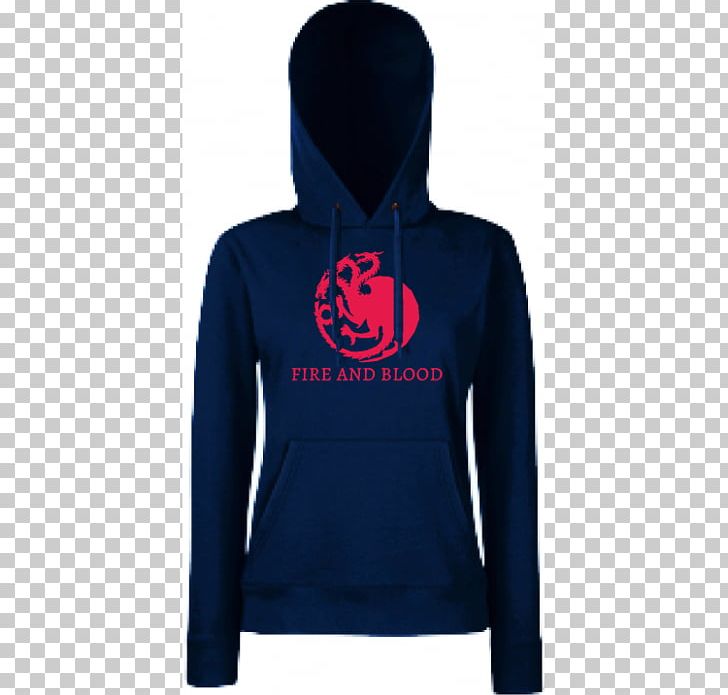 T-shirt Hoodie Bluza Fire And Blood Blue PNG, Clipart, Blue, Bluza, Brand, Clothing, Cobalt Blue Free PNG Download