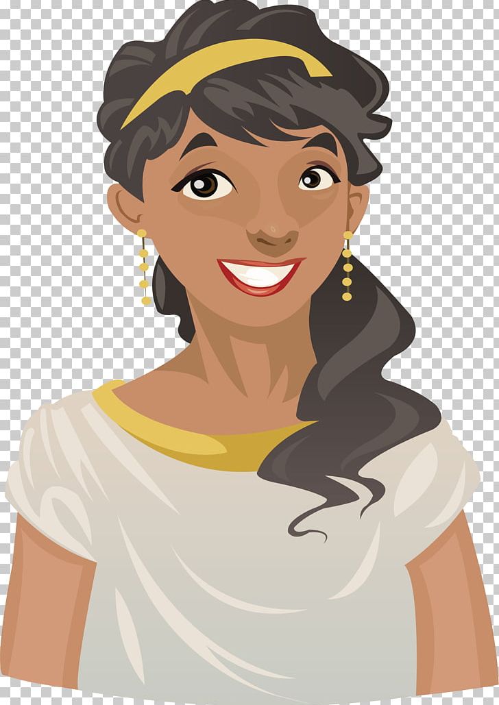 Hera Cartoon Greek Mythology Illustration PNG, Clipart, Beautiful Vector, Black Hair, Business Woman, Face, Girl Free PNG Download