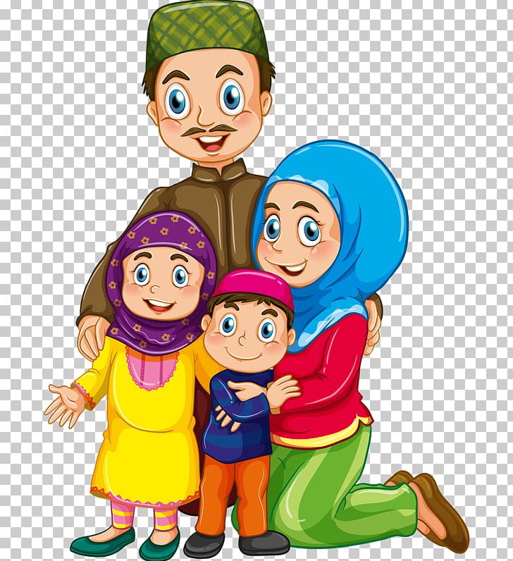 Muslim Islam Family PNG, Clipart, Art, Boy, Cartoon, Cheek, Child Free PNG Download