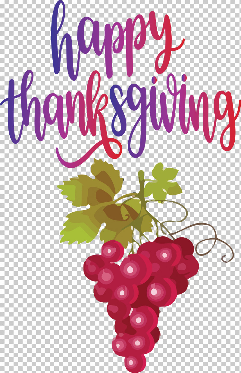 Happy Thanksgiving Autumn Fall PNG, Clipart, Autumn, Fall, Family Grapevine, Flower, Fruit Free PNG Download