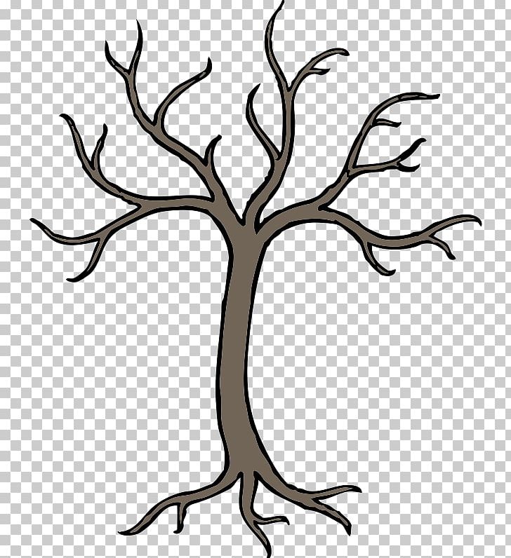 Tree Drawing Snag PNG, Clipart, Antler, Black And White, Branch, Cartoon, Death Free PNG Download