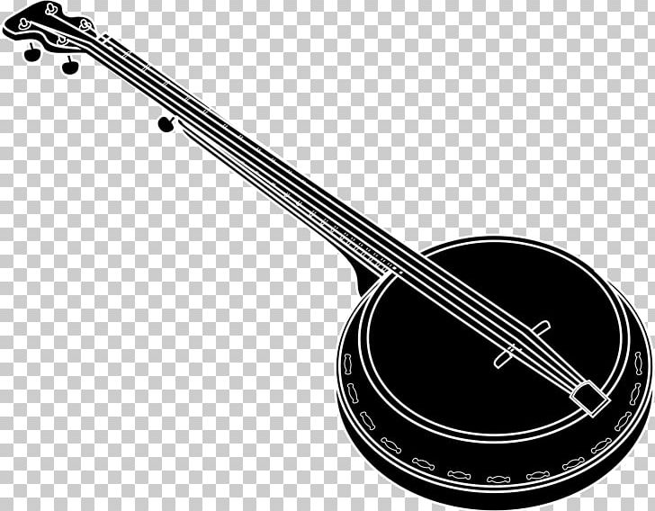 Banjo Drawing Musical Instruments PNG, Clipart, Acoustic Electric Guitar, Banjo, Banjo Guitar, Banjo Uke, Black And White Free PNG Download