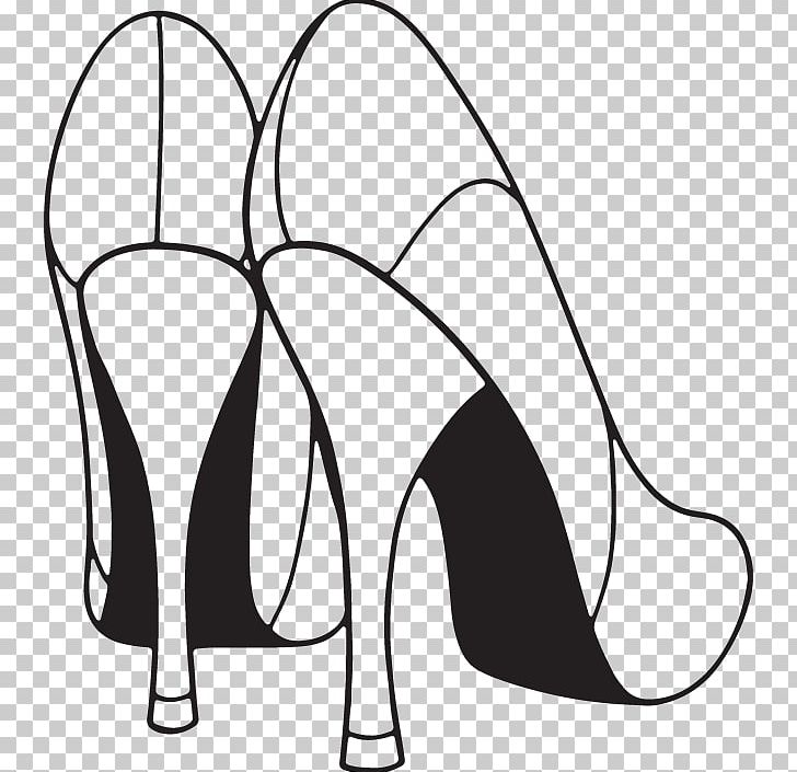 High-heeled Shoe Stiletto Heel White PNG, Clipart, Area, Art, Artwork, Black, Black And White Free PNG Download
