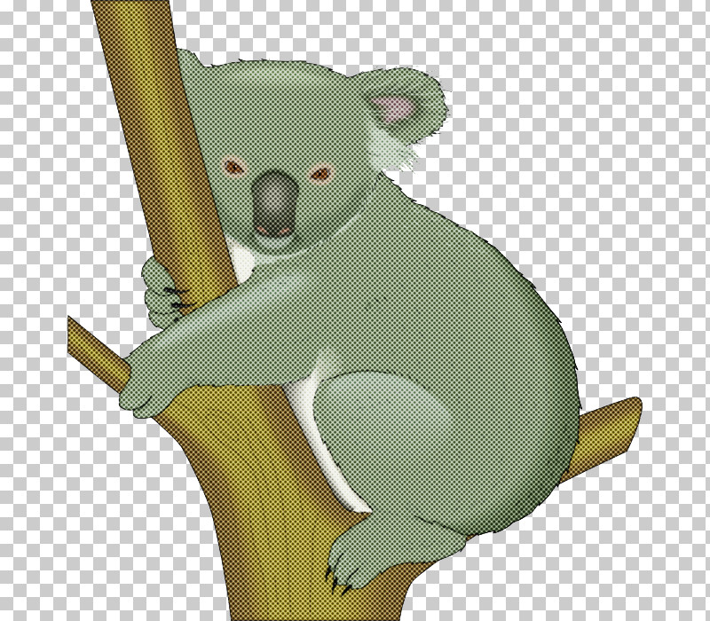 Koala Cartoon Bear Green Snout PNG, Clipart, Animation, Bear, Cartoon, Green, Koala Free PNG Download