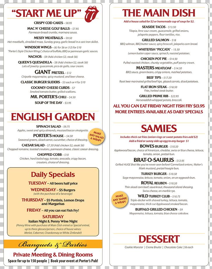 Menu PNG, Clipart, Menu, Porter, Pretzel, Pub, Text Free PNG Download