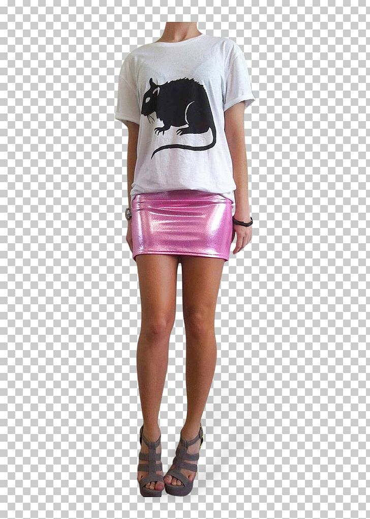 Miniskirt T-shirt Fashion Sleeve Pink M PNG, Clipart, Clothing, Denim Skirt, Fashion, Fashion Model, Magenta Free PNG Download