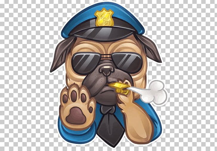 Pug Sticker Canidae Snout Telegram PNG, Clipart, 2016, Animal, Canidae, Carnivoran, Cartoon Free PNG Download