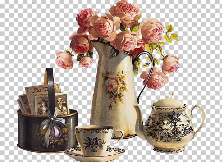 Paper Vintage Decoupage Painting PNG, Clipart, Art, Artificial Flower, Ceramic, Cicekler, Coffee Cup Free PNG Download