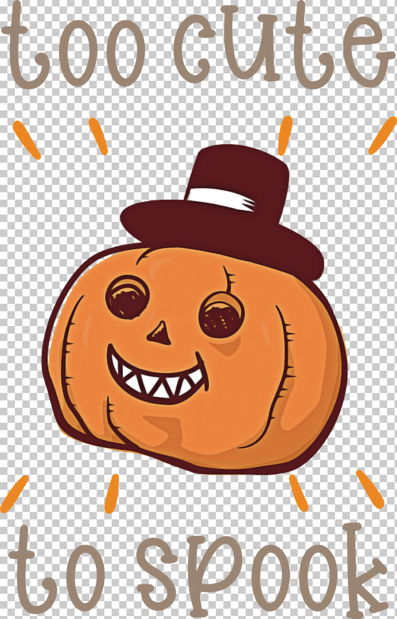 Halloween Too Cute To Spook Spook PNG, Clipart, Cartoon, Fruit, Halloween, Happiness, Jackolantern Free PNG Download
