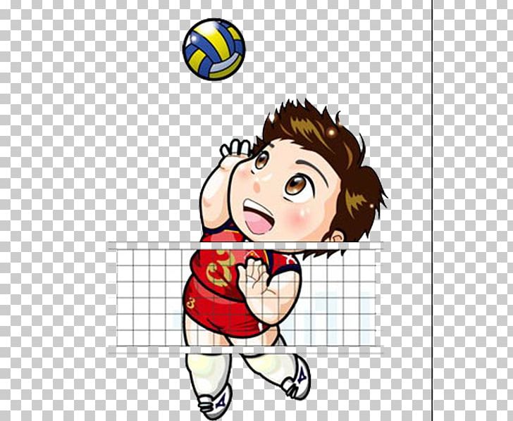 China Womens National Volleyball Team Cartoon Comics PNG, Clipart, Action, Boy, Material, Play Icon, Playing Free PNG Download