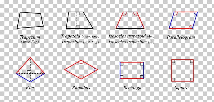 Quadrilateral Shape Trapezoid Parallelogram Geometry PNG, Clipart, Angle, Area, Art, Brand, Diagonal Free PNG Download
