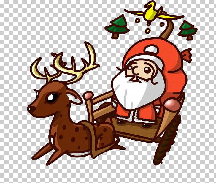Santa Claus Q-version Christmas Illustration PNG, Clipart, Cartoon, Child, Christmas Decoration, Christmas Frame, Christmas Lights Free PNG Download