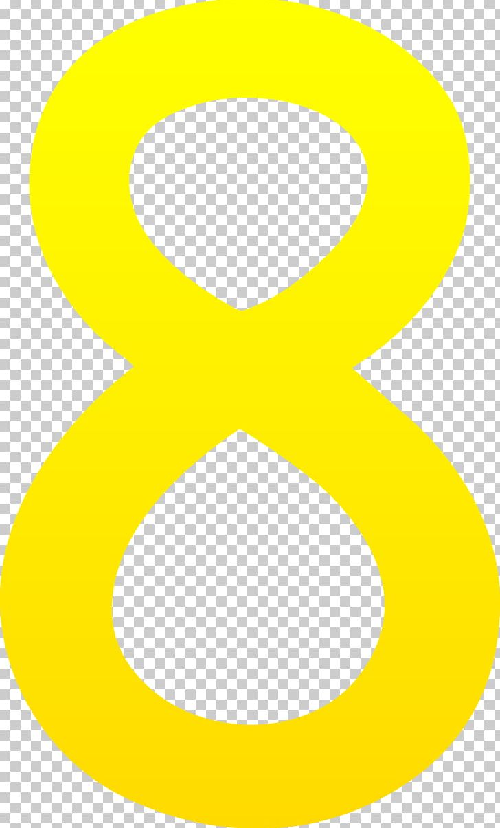 Yellow Area PNG, Clipart, Area, Circle, Line, Number, Number 8 Free PNG Download
