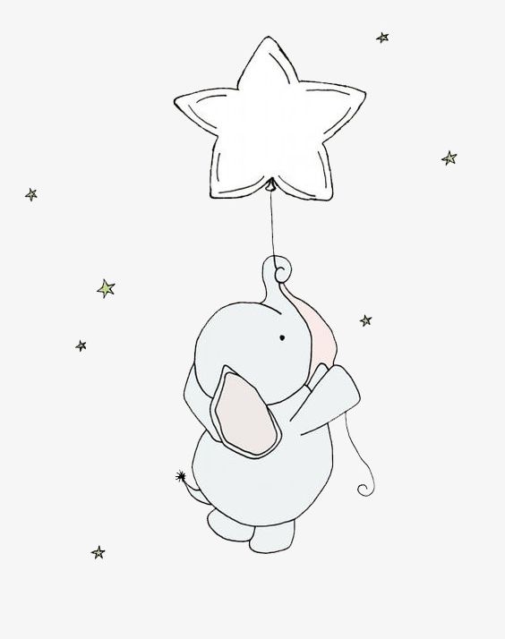 Elephant With Stars PNG, Clipart, Balloon, Constellation, Elephant, Elephant Clipart, Elephant Clipart Free PNG Download