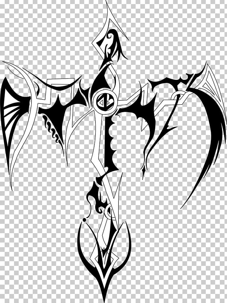 Drawing Christian Cross Tattoo PNG, Clipart, Art, Artwork, Bat, Black And White, Celtic Cross Free PNG Download