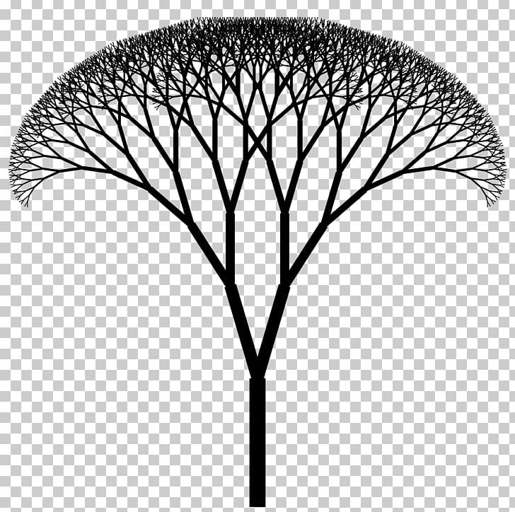 Fractal Canopy H Tree Fractal Tree Index PNG, Clipart, Black And White, Branch, Color, Curve, Fractal Free PNG Download