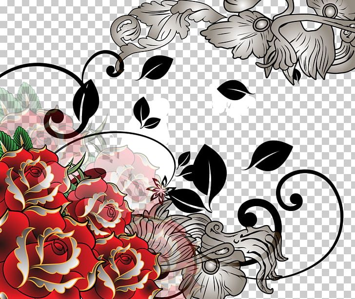 Beach Rose Floral Design Illustration PNG, Clipart, Adobe Illustrator, Encapsulated Postscript, Fictional Character, Flower, Flower Arranging Free PNG Download