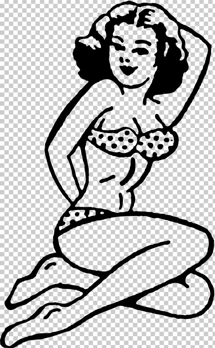 Woman Drawing PNG, Clipart, Arm, Artwork, Bikini, Black, Border Free PNG Download