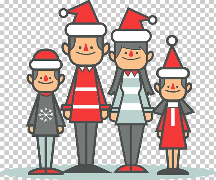 Christmas Family Euclidean Child PNG, Clipart, Area, Cartoon, Child, Christmas Card, Christmas Frame Free PNG Download