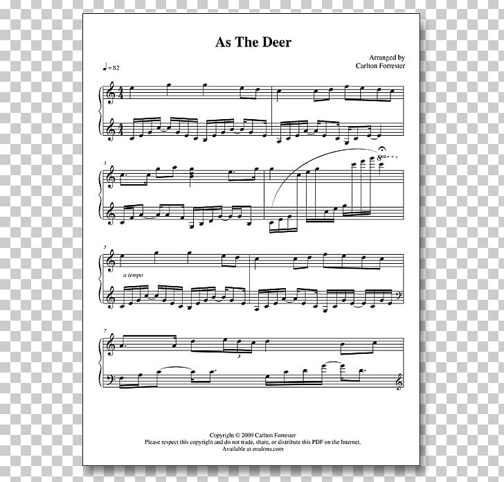 Sheet Music Carlton Forrester As The Deer Battle Hymn Of The Republic PNG, Clipart, Angle, Area, Arrangement, As The Deer, Battle Hymn Of The Republic Free PNG Download