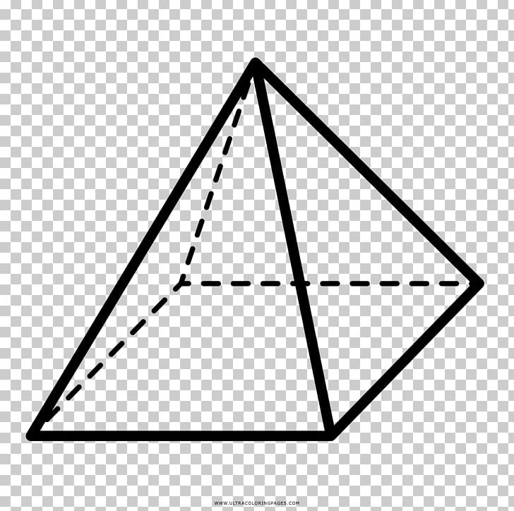 Square Pyramid Geometry Shape Drawing PNG, Clipart, Angle, Area, Base, Black, Black And White Free PNG Download