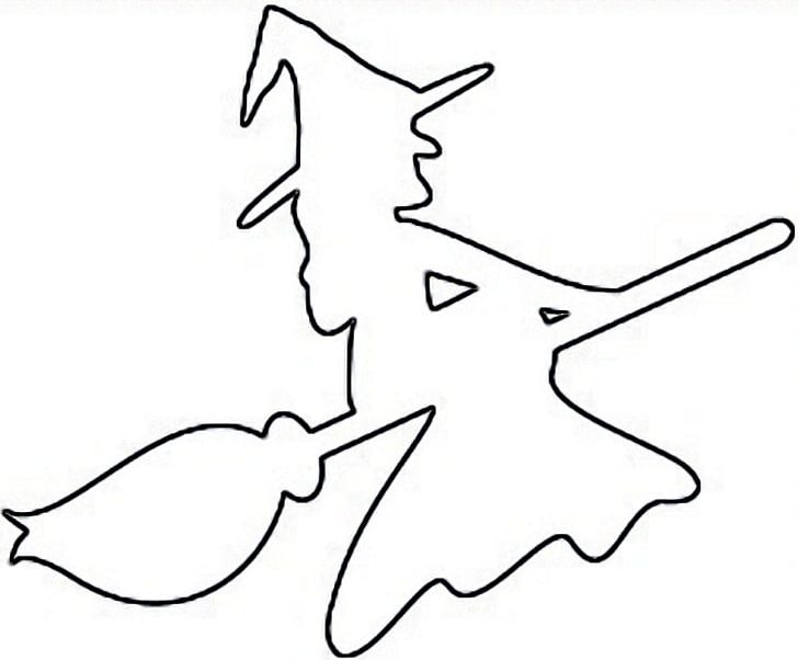 Witchcraft Drawing Outline Halloween PNG, Clipart, Angle, Area, Art, Black, Black And White Free PNG Download