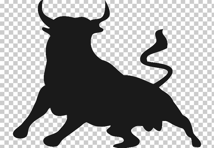 Cattle Silhouette PNG, Clipart, Animals, Black, Black And White, Bull, Bullfighting Free PNG Download