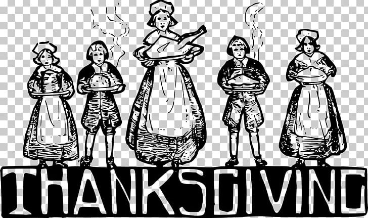 Thanksgiving Day Plymouth Colony Pilgrims Thanksgiving Dinner PNG, Clipart, Art, Black And White, Cartoon, Drawing, Fashion Design Free PNG Download