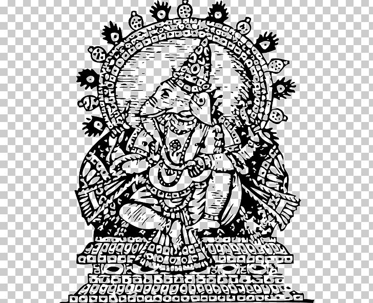 Shiva Ganesha PNG, Clipart, Area, Art, Artwork, Black And White, Cartoon Free PNG Download