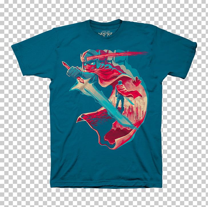 T-shirt Hyper Light Drifter Game PNG, Clipart, Active Shirt, Blue, Clothing, Fictional Character, Game Free PNG Download