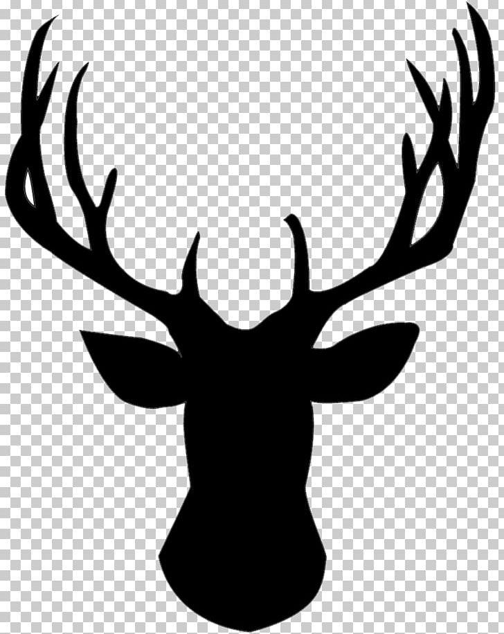Reindeer White-tailed Deer Elk PNG, Clipart, Animals, Antler, Black And White, Clip Art, Deer Free PNG Download