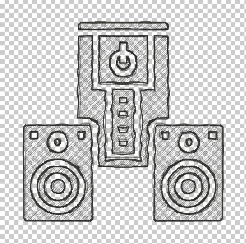Music And Multimedia Icon Party Icon Speaker Icon PNG, Clipart, Angle, Area, Black, Line, Line Art Free PNG Download