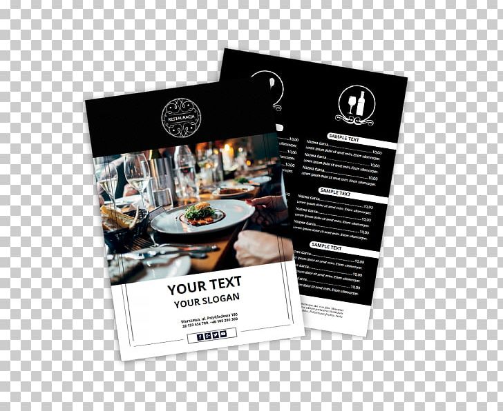 Restaurant Flyer Advertising Visiting Card Menu PNG, Clipart, Advertising, Black, Blue, Brand, Brochure Free PNG Download