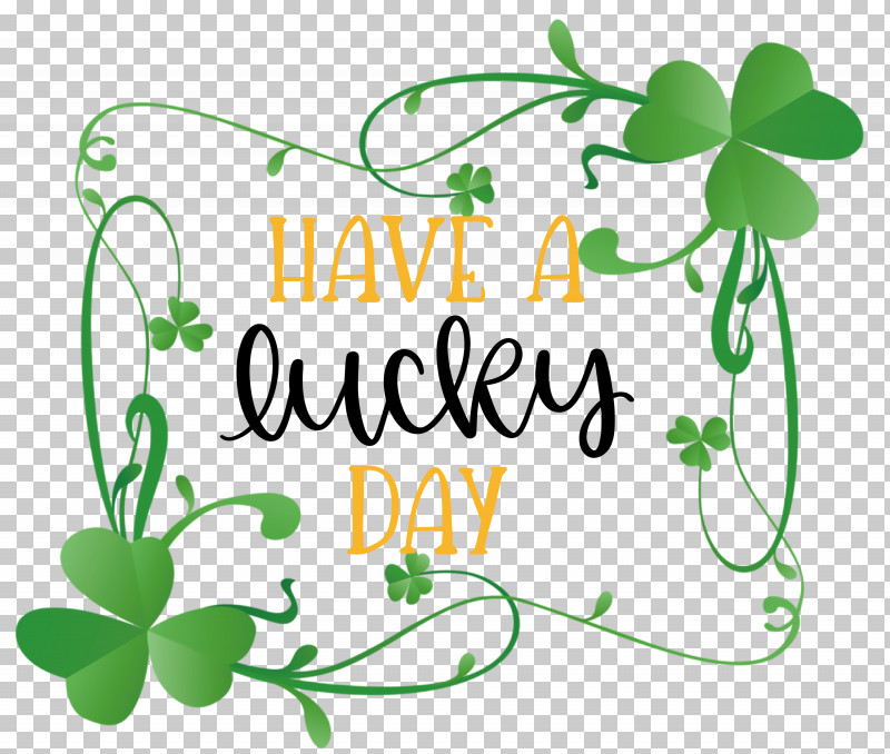 Lucky Day Patricks Day Saint Patrick PNG, Clipart, Clover, Flora, Flower, Green, Leaf Free PNG Download