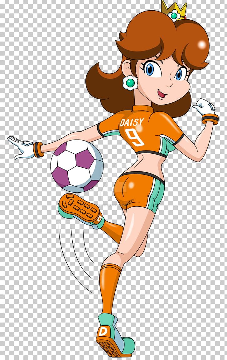 Mario Strikers Charged Super Mario Strikers Princess Daisy Princess Peach PNG, Clipart, Arm, Art, Cartoon, Child, Clothing Free PNG Download