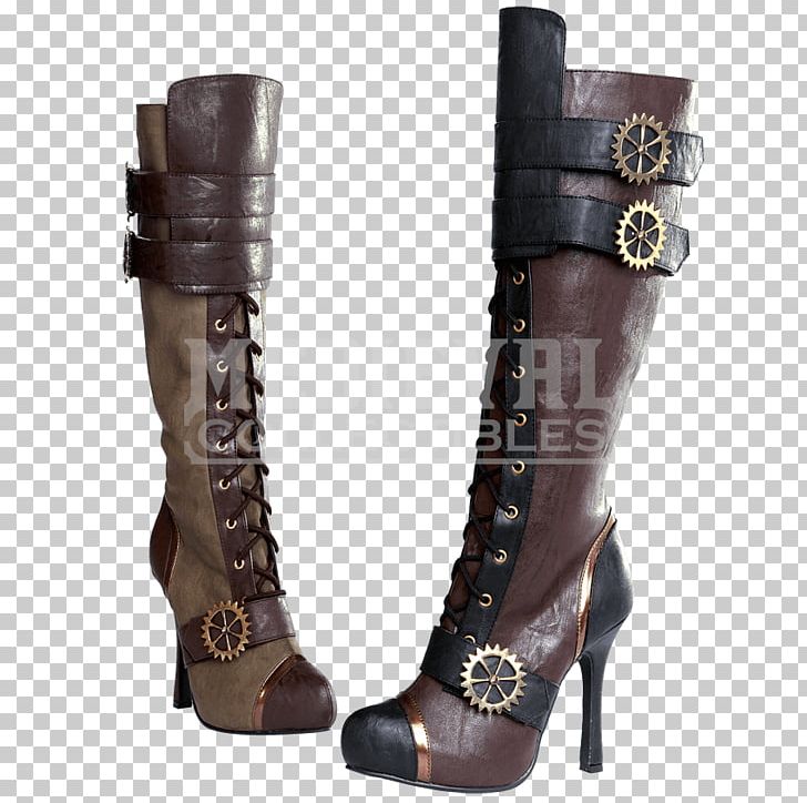Knee-high Boot Steampunk High-heeled Shoe PNG, Clipart, Accessories, Boot, Boots, Brown, Buckle Free PNG Download