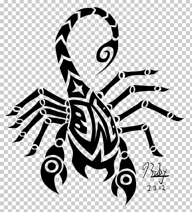 Scorpion Tattoo PNG, Clipart, Art, Black And White, Clip Art, Graphic Design, Horse Like Mammal Free PNG Download