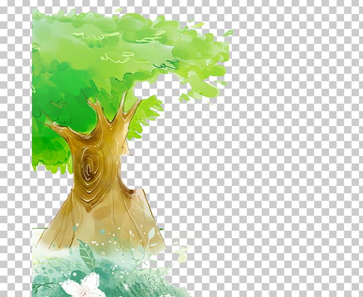 Watercolor Painting Green Poster PNG, Clipart, Big, Big Tree, Branch, Cartoon, Christ Free PNG Download