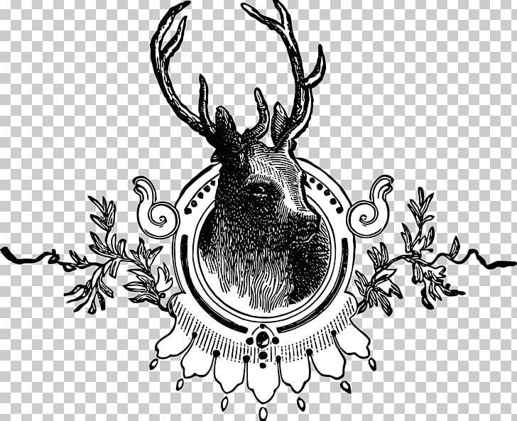 Reindeer Boralia PNG, Clipart, Antique, Antler, Art, Black And White, Button Buck Free PNG Download
