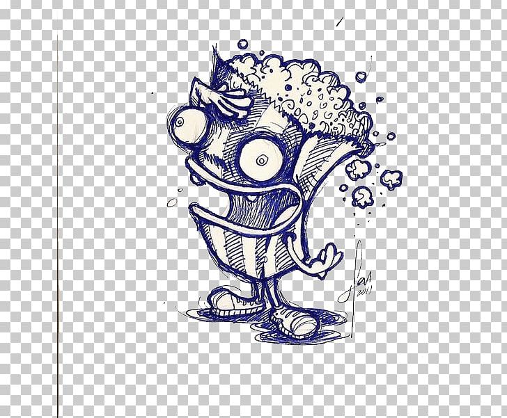 Drawing Behance Art Illustration PNG, Clipart, Artwork, Cartoon, Creative, Creative Industries, Electric Blue Free PNG Download