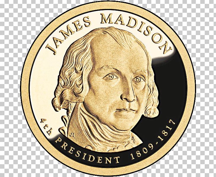 James Madison PNG, Clipart, Cash, Dollar Coin, Don Everhart, Gold, History Free PNG Download