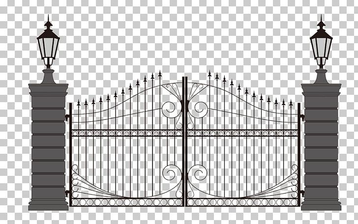 Gate Wrought Iron PNG, Clipart, Black, Black Hair, Black White, Cartoon  Pattern, Fence Free PNG Download